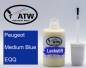 Preview: Peugeot, Medium Blue, EQQ: 20ml Lackstift, von ATW Autoteile West.